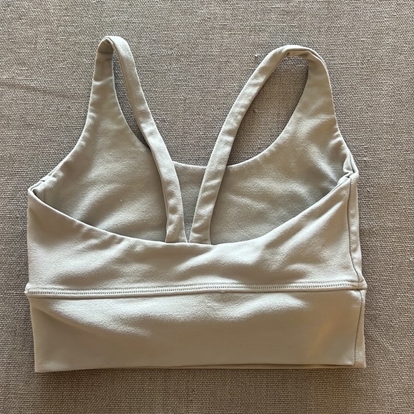 SETActive LUXFORM SCOOP Y Sports Bra (XS)- OAT MILK - Picture 5 of 5